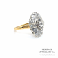 Antique Old Cut Diamond Cluster Ring