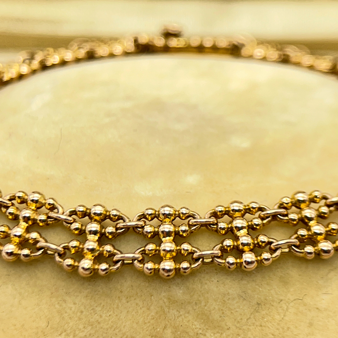 Antique Gold Fancy Link Bracelet (15ct gold)