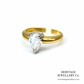 Pear-cut Diamond Solitaire Ring