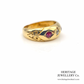 Edwardian Ruby and Diamond Ring (18ct gold)