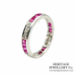 Ruby and Diamond Eternity Band (18ct White Gold)