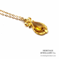 Citrine Pendant and Chain (9ct gold)