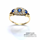 Antique Sapphire and Diamond Ring