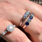 Diamond Daisy Cluster Ring