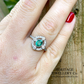 Emerald & Diamond Cluster Ring