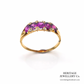 Antique Garnet and Diamond 5-Stone Ring (15ct; c.1860)