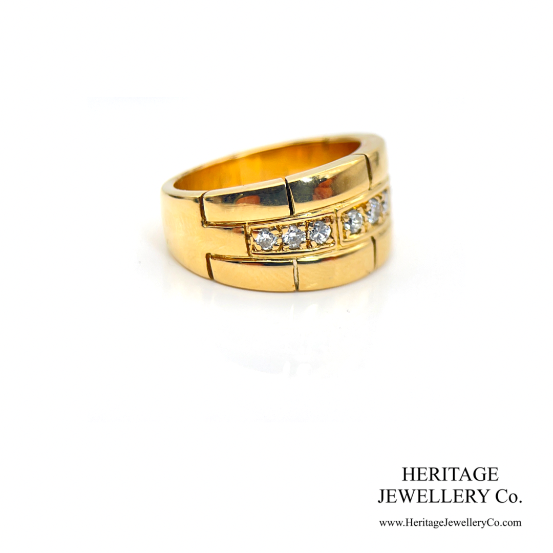 Vintage Cartier Maillon Panthère Diamond Ring