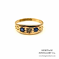 Victorian Sapphire and Diamond Gypsy Ring (15ct; c.1894)