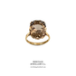 Vintage Oval-cut Grey Topaz Ring (9ct gold)