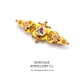 Edwardian Diamond, Ruby & Sapphire Brooch (c.1905)