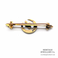 Antique Pearl and Gold Crescent Brooch (15ct; c.1880)