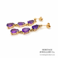 Vintage Amethyst Drop Earrings