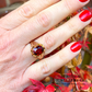 RESERVED - Antique Garnet Ring
