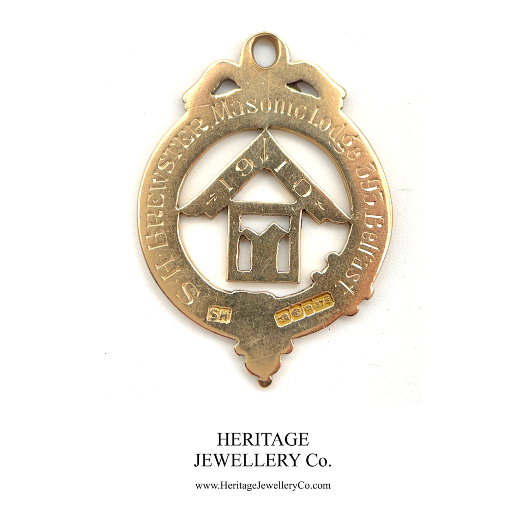 Edwardian Masonic Gold Medal / Pendant (c.1910)