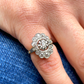 Antique Old Cut Diamond Cluster Ring