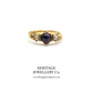 Antique Garnet and Split Pearl Ring