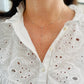 White Gold and Diamond Necklace (18ct)