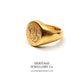 Heavy Vintage Gold Signet Ring (9ct Gold)