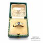 Vintage Sapphire and Diamond Gypsy Ring (14ct Gold)