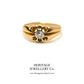 Antique Solitaire Diamond Gypsy Ring (c. 1870-1900)