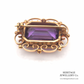 Vintage Gold and Amethyst Brooch (9ct Gold)