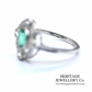 Emerald & Diamond Cluster Ring