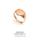 Antique Rose Gold Shield Signet Ring