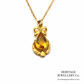 Citrine Pendant and Chain (9ct gold)
