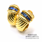 Fine OJ Perrin Sapphire Earclips