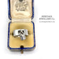 Hermes “H” Diamond Padlock Ring (18ct White Gold)