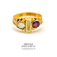 Edwardian Opal, Garnet & Diamond Ring (c.1908)