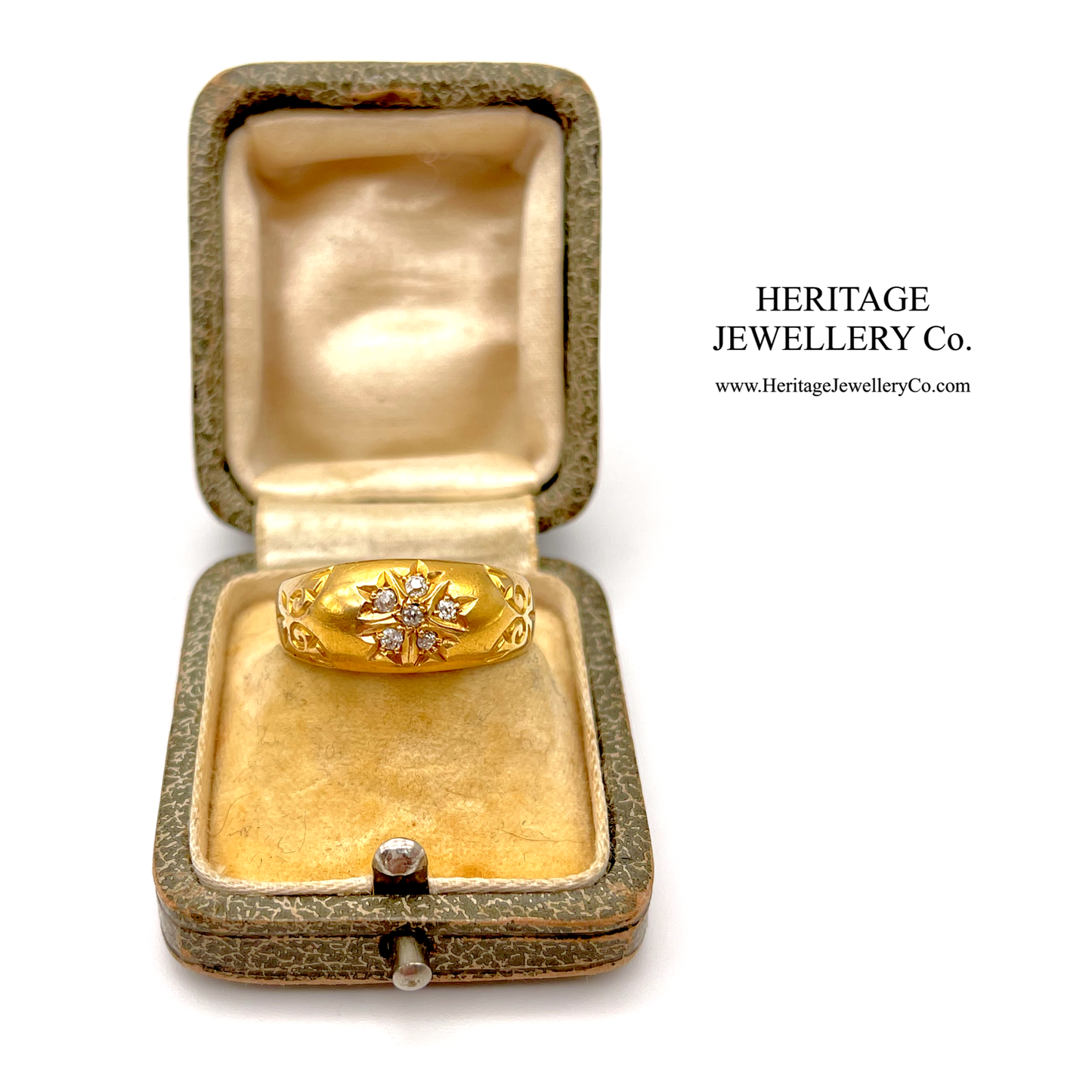 Antique Victorian Diamond Gypsy Ring (c. 1908)