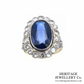 Art Deco Sapphire and Diamond Ring