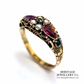 Victorian Garnet, Emerald and Pearl Ring