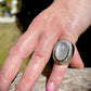 Vintage Moonstone & Diamond Statement Ring