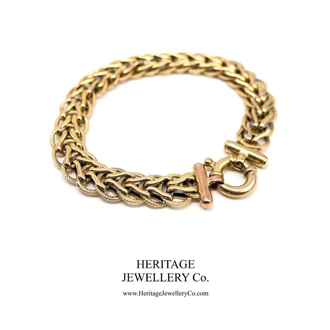 Antique Gold Fancy Link Bracelet