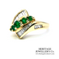 Emerald and Diamond Dress Ring