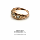 Edwardian 3-Stone Diamond Gypsy Ring (c.1906)