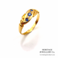 Antique Sapphire and Diamond Gypsy Ring (c. 1906)
