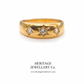 Antique 3-Stone Diamond Gypsy Ring