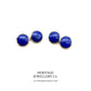 Vintage Gold and Lapis Lazuli Cufflinks with Antique Box (9ct gold)