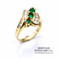 Emerald and Diamond Dress Ring