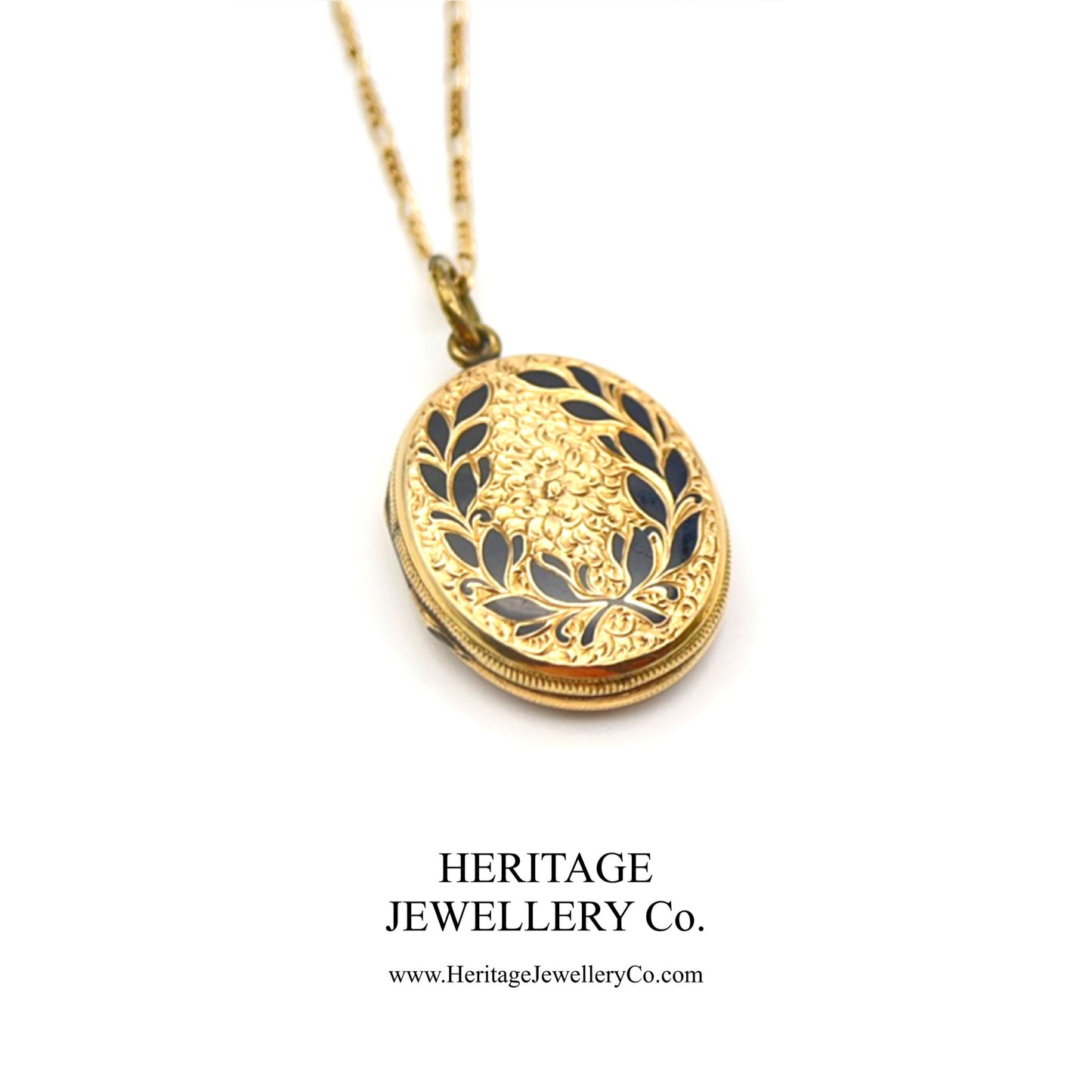 Antique Gold and Enamel Mourning Locket