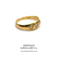 Edwardian 3-Stone Diamond Gypsy Ring (c. 1902)
