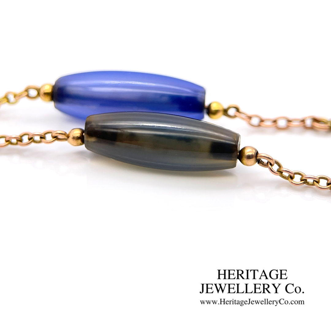 Antique Chain with Agate Spacers