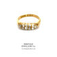 Antique Gold Two-Row Diamond Ring (c.0.50ct)