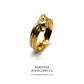 Antique Snake Ring with Old Cut Diamond