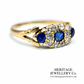 Antique Sapphire and Diamond Ring