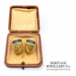 Fine OJ Perrin Sapphire Earclips