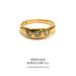 Edwardian 3-Stone Diamond Gypsy Ring (c. 1902)